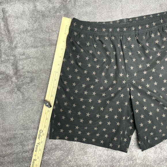 Chubbies Mens Small Black Stars 7" Inseam Athletic Shorts Gym Workout Sports - Picture 5 of 7